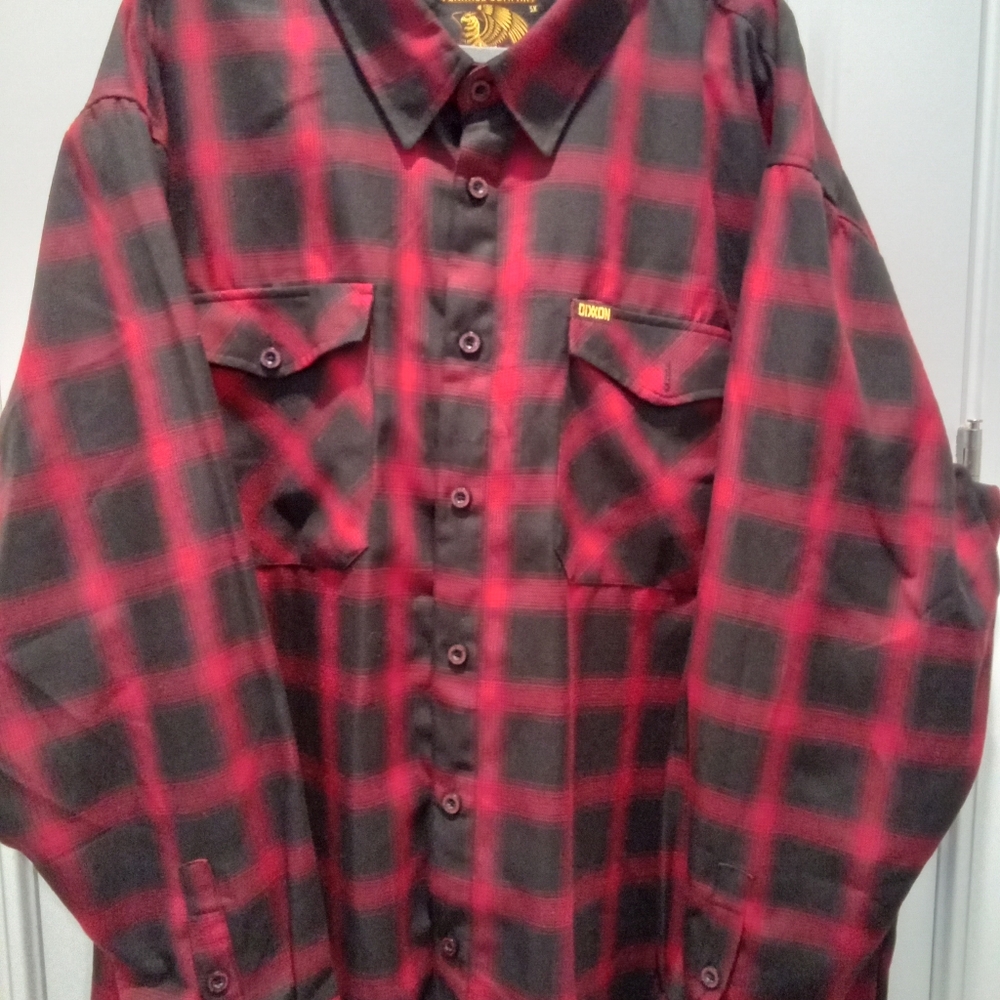 Dixxon Flannel Co. Griffin Flannel Black & Red Plaid Mens Big & Tall Size 5x